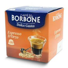 16 CAPSULE CAFFE BORBONE MISCELA ORZO COMPATIBILI DOLCE GUSTO®