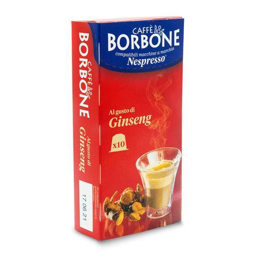 10 CAPSULE CAFFE BORBONE MISCELA GINSENG COMPATIBILI NESPRESSO®