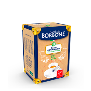 50 CIALDE CAFFE BORBONE MISCELA ROSSA ESE 44MM COMPOSTABILE INCARTO RICICLABILE