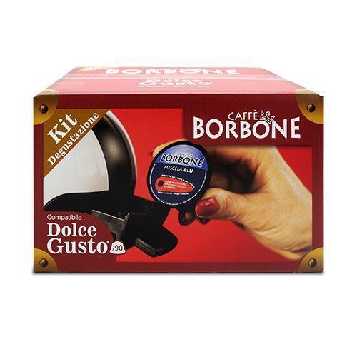 KIT DEGUSTAZIONE 90 CAPSULE CAFFE BORBONE DOLCE RE COMPATIBILI DOLCE GUSTO®