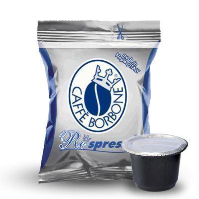 50 CAPSULE CAFFE BORBONE RESPRESSO MISCELA BLU COMPATIBILI NESPRESSO®