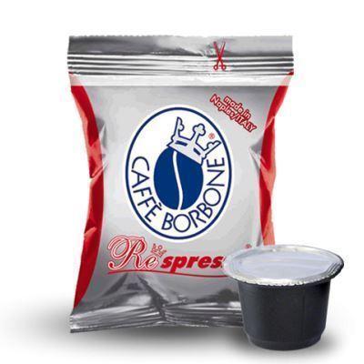 100 CAPSULE CAFFE BORBONE RESPRESSO MISCELA ROSSA COMPATIBILI NESPRESSO®